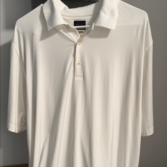 Greg Norman Men's White Polo Shirt - Picture 1 of 5